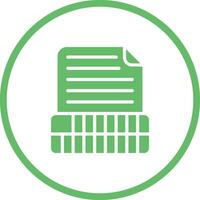 Document Insert Table Vector Icon