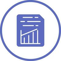Document Insert Graph Vector Icon