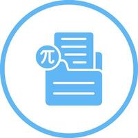 Document Insert Formula Vector Icon