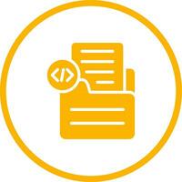 Document Insert Code Vector Icon