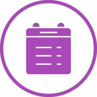 Calender Lines Vector Icon