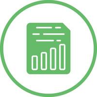 Document Insert Chart Vector Icon
