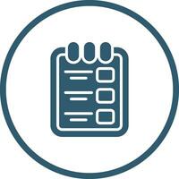 Task list with clipboard Vector Icon