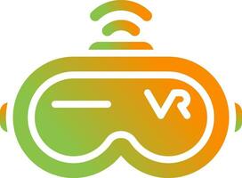 Virtual Reality Headset Vector Icon