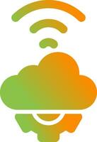 Cloud Automation Vector Icon