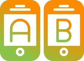 A B Testing Vector Icon