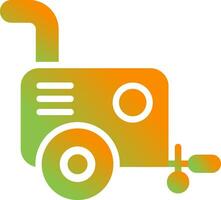 Portable air compressor Vector Icon