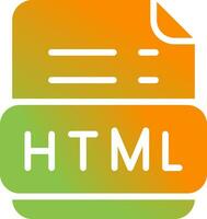 icono de vector html