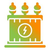 Power Transformer Vector Icon