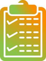 Clipboard with checkmark Vector Icon