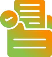 Document Check Vector Icon