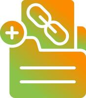 Document Insert Link Vector Icon
