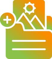 Document Insert Image Vector Icon