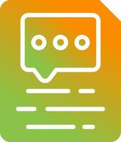 Document Insert Comment Vector Icon