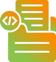 Document Insert Code Vector Icon