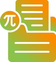 Document Insert Formula Vector Icon