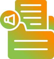 Document Insert Audio Vector Icon