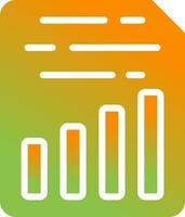 Document Insert Chart Vector Icon