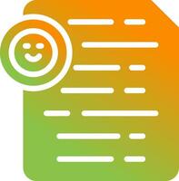 Document Insert Emoji Vector Icon