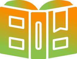 Open book with bookmark Vector Icon