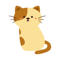 süß Karikatur Katze Aufkleber, Symbol png