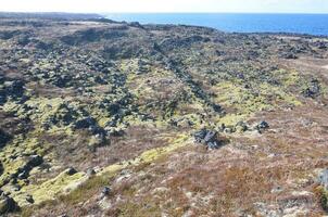 Rocky landscape of the Snaefellsnes Peninsula in Iceland photo