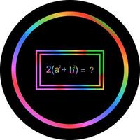 Solving Formula Vector Icon