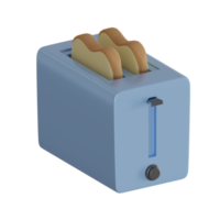 3d rendered toaster perfect for kitchen design project png