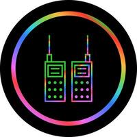 icono de vector de walkie-talkie