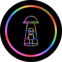 Alien Abduction Vector Icon