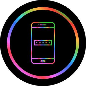 icono de vector de código de acceso