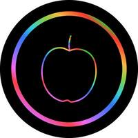 icono de vector de manzana