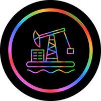 Oil Platform Vector Icon