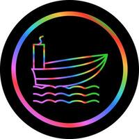 icono de vector de barco de vapor