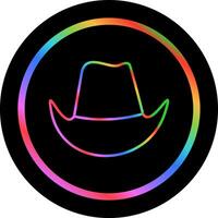 icono de vector de sombrero de vaquero