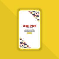 Abstract Background Design for Mobile Landing Page vector