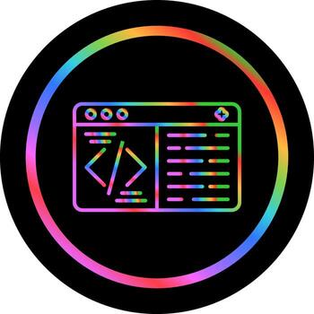 icono de vector de codificación