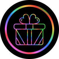 icono de vector de caja de regalo