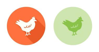 icono de vector de pollo