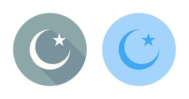 Moon and Star Vector Icon