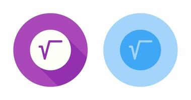 Square Root Symbol Vector Icon