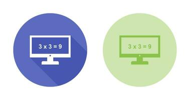 Math in Computer Vector Icon