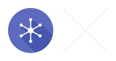 icono de vector de estructura molecular