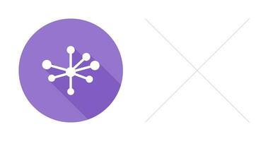 icono de vector de estructura molecular