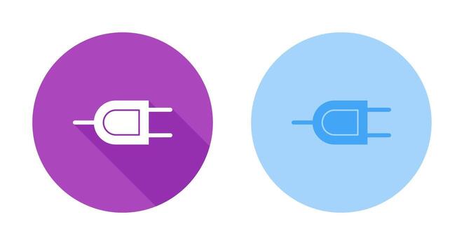 icono de vector de enchufe