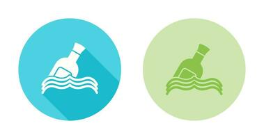 Bottle in Water Vector Icon