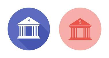 Bank Building Vector Icon