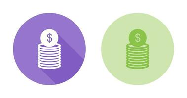 Dollar Coins Vector Icon