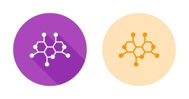 icono de vector de estructura de molécula