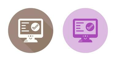 Check Lcd Vector Icon